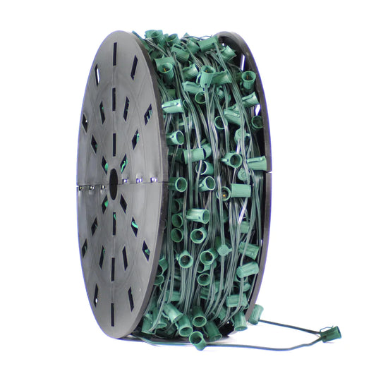 C9 Light Stringer Bulk Spool | E12 Sockets | SPT-1 Wire | 1000 Feet