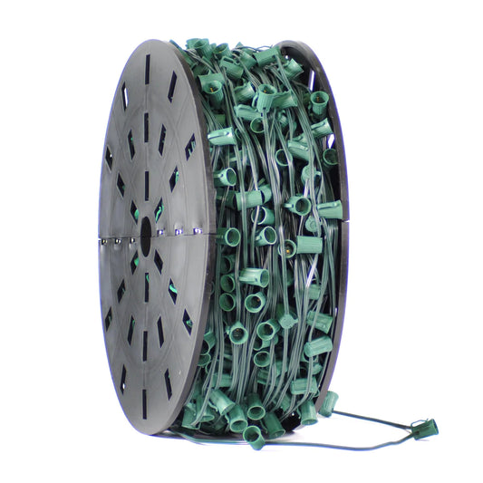 C7 Light Stringer Bulk Spool | E12 Sockets | SPT-1 Wire | 1000 Feet
